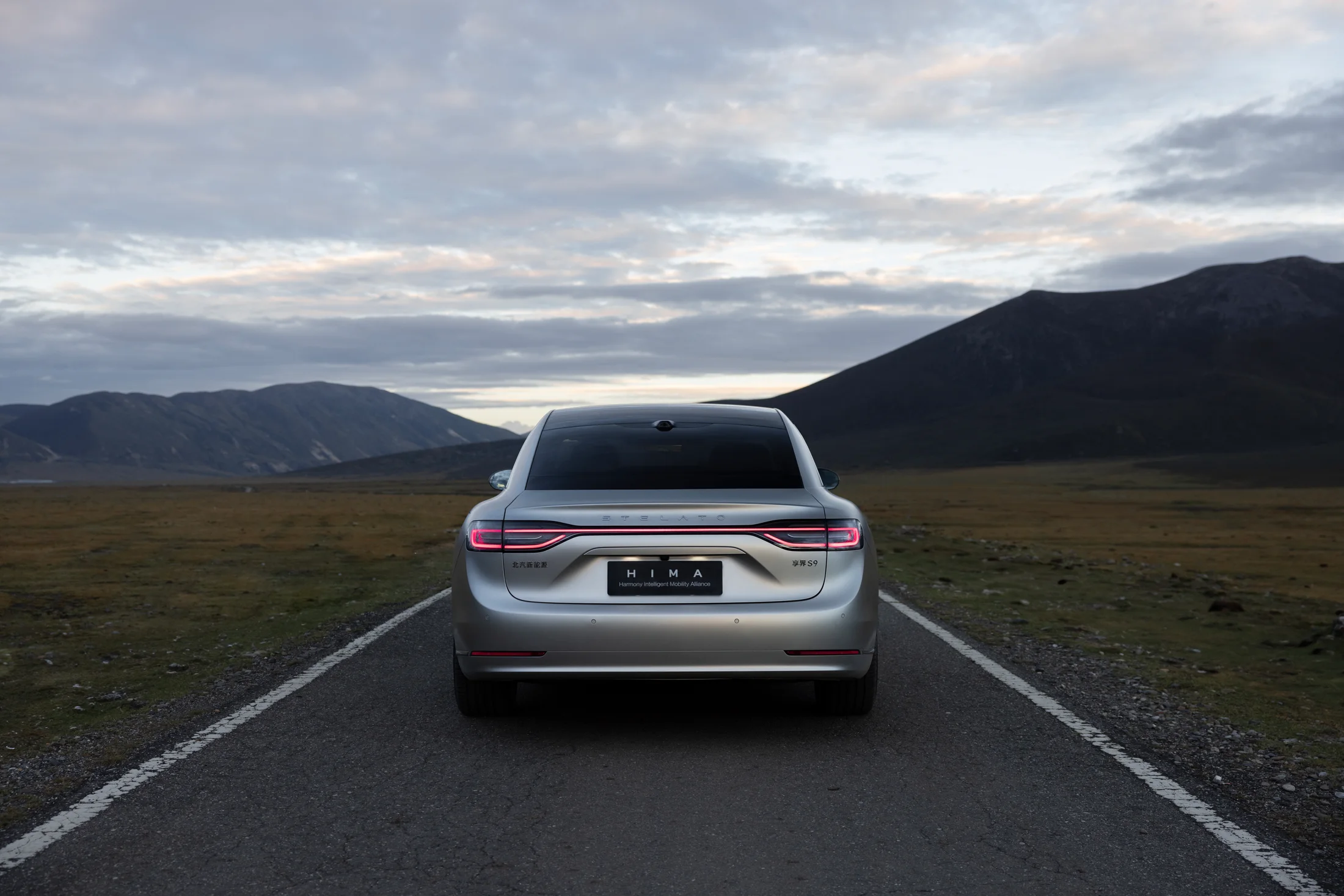 Huawei automotive campaign on an open road